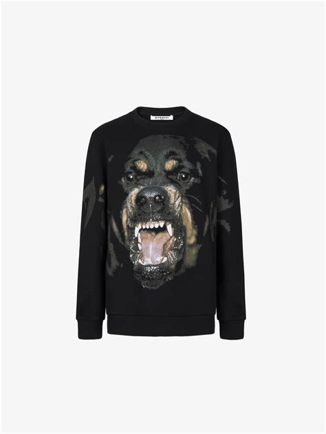 givenchy rottweiler shirt blue|Givenchy rottweiler print sweatshirt.